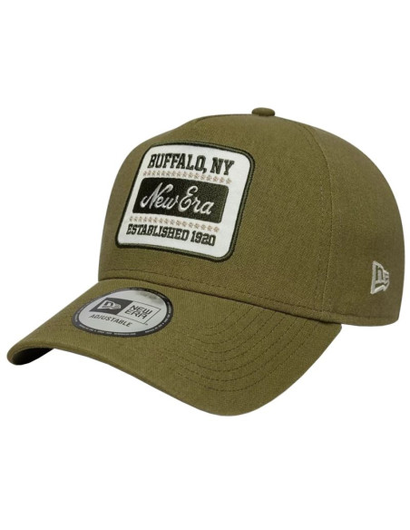 New era patch line cream 9forty e-frame adjustable cap 60667686 zielone osfm