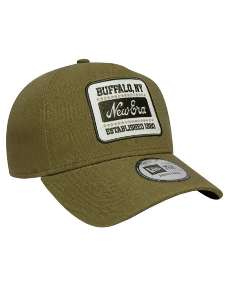 New era patch line cream 9forty e-frame adjustable cap 60667686 zielone osfm