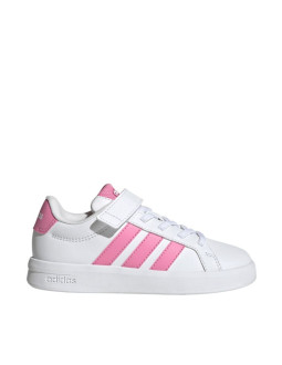 Buty dla dzieci adidas grand court 3.0 biało-różowe jp9371