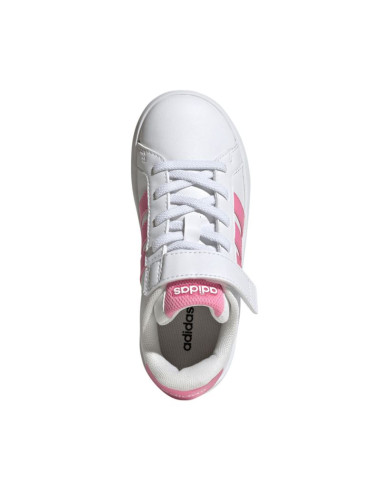 Buty dla dzieci adidas grand court 3.0 biało-różowe jp9371