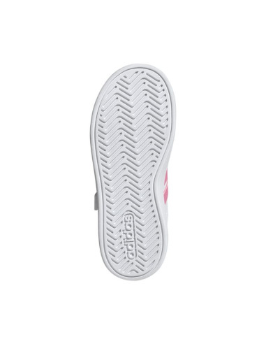 Buty dla dzieci adidas grand court 3.0 biało-różowe jp9371