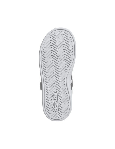 Buty dla dzieci adidas grand court 3.0 biało-srebrne jp9368