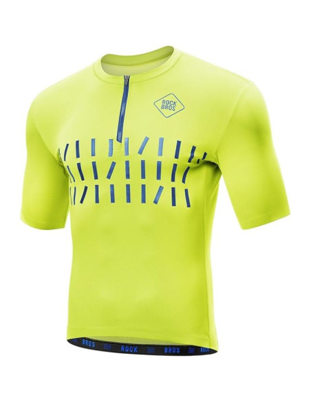 Rockbros męska koszulka rowerowa fluor l