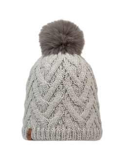 Buff knitted fleece caryn beanie 13674301410 szare one size