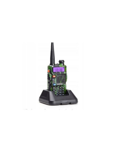 Krótkofalówka baofeng uv-5r htq 1800mah camo, radiotelefon walkie talkie skaner kamuflaż