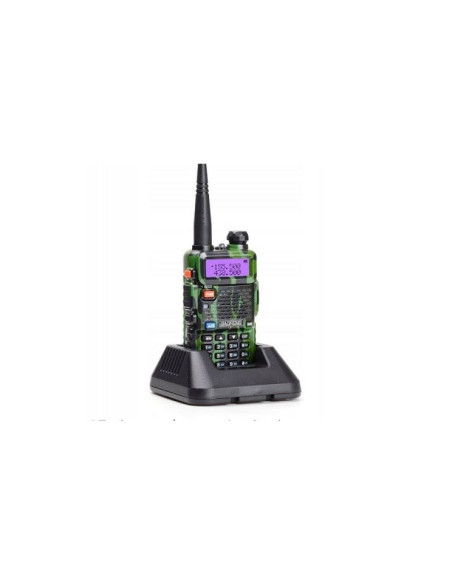 Krótkofalówka baofeng uv-5r htq 1800mah camo, radiotelefon walkie talkie skaner kamuflaż