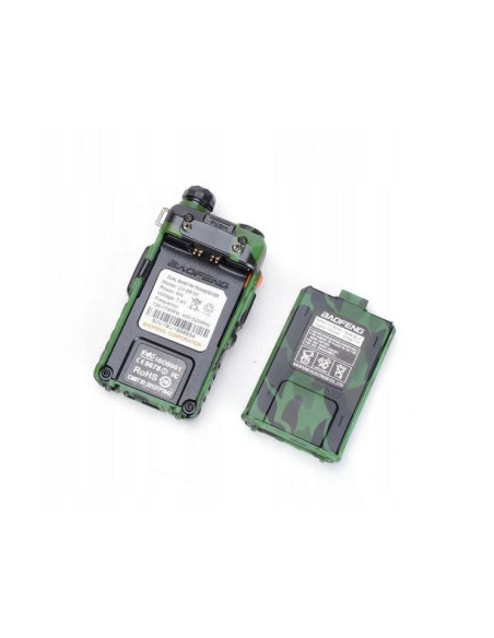 Krótkofalówka baofeng uv-5r htq 1800mah camo, radiotelefon walkie talkie skaner kamuflaż