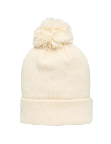 New era wmns metallic bobble beanie new york yankees hat 60691357 beżowe one size