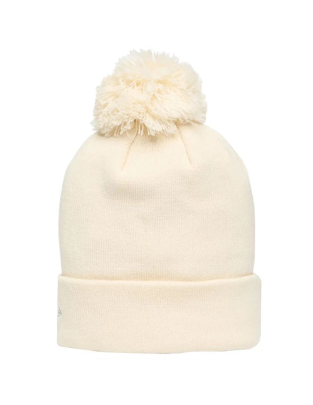 New era wmns metallic bobble beanie new york yankees hat 60691357 beżowe one size