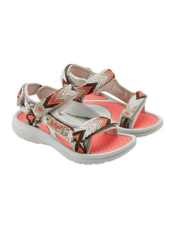 Lee cooper buty damskie sandały na rzepy na lato na plażę lekkie szare różowe