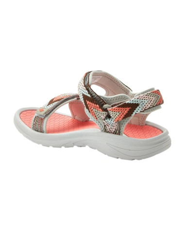 Lee cooper buty damskie sandały na rzepy na lato na plażę lekkie szare różowe