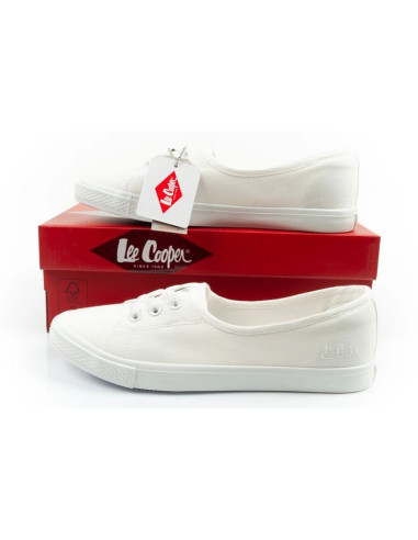 Lee cooper buty trampki damskie sportowe białe wsuwane baleriny
