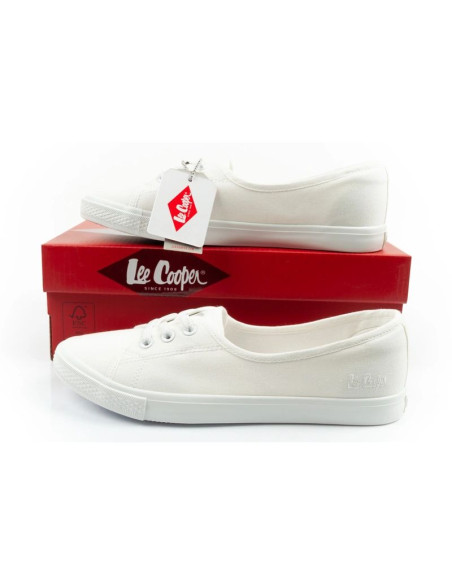 Lee cooper buty trampki damskie sportowe białe wsuwane baleriny