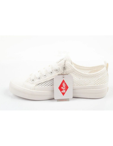 Lee cooper buty trampki damskie sportowe ażurowe białe na lato wygodne