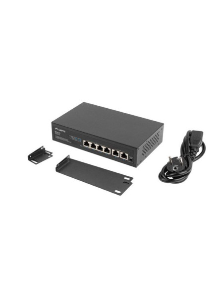 Lanberg switch poe+ rack 10"/19" (4x 100mb/s poe+, 2x 100mb/s) rsfe-4p-2fe-60