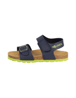 Sandały bio dziecięce dla chłopca/dziewczynki trollkids kids bergen sandal navy/green (483-100)