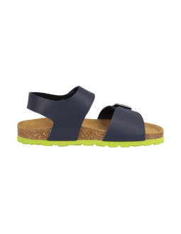 Sandały bio dziecięce dla chłopca/dziewczynki trollkids kids bergen sandal navy/green (483-100) 2