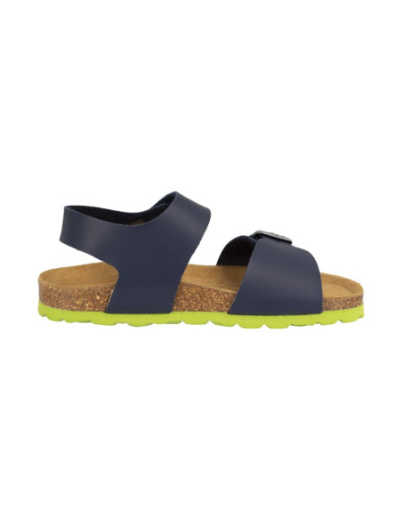 Sandały bio dziecięce dla chłopca/dziewczynki trollkids kids bergen sandal navy/green (483-100)