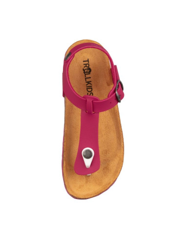 Sandały bio dziecięce dla dziewczynki trollkids girls alesund sandal fireberry (484-230)