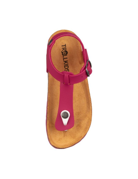 Sandały bio dziecięce dla dziewczynki trollkids girls alesund sandal fireberry (484-230)
