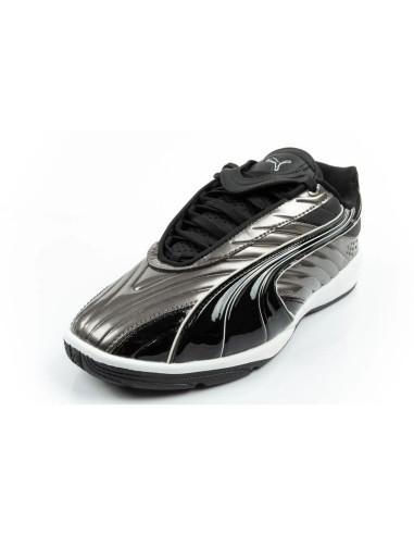 Puma buty sportowe sneakersy młodzieżowe v-s2 goalgetter modne srebrne