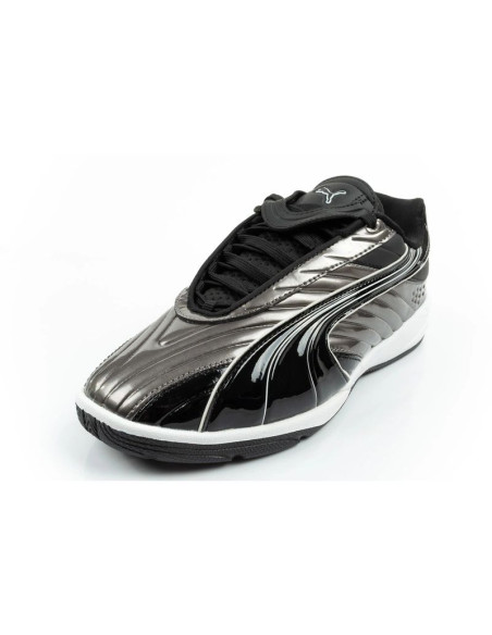 Puma buty sportowe sneakersy młodzieżowe v-s2 goalgetter modne srebrne