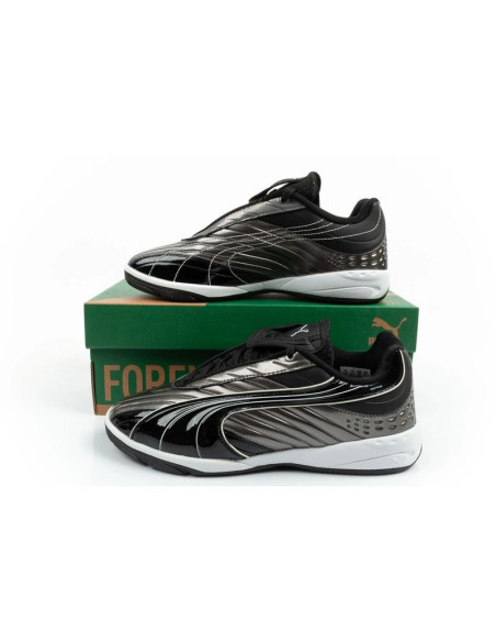 Puma buty sportowe sneakersy młodzieżowe v-s2 goalgetter modne srebrne