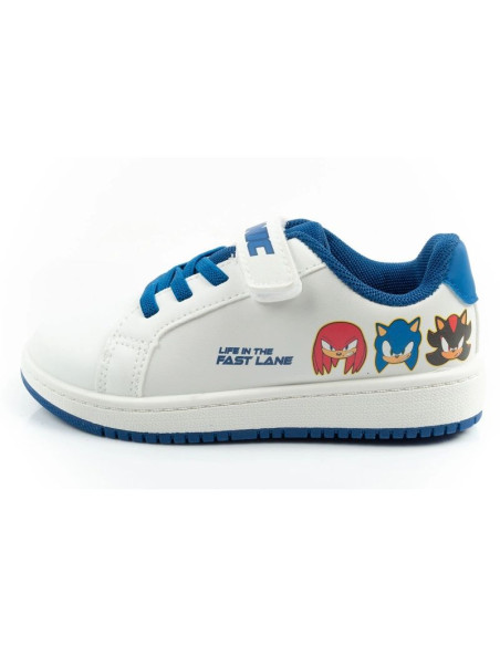 Leomil buty sportowe dziecięce tenisówki sonic lekkie na rzep białe