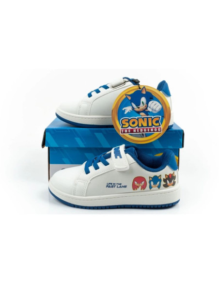 Leomil buty sportowe dziecięce tenisówki sonic lekkie na rzep białe