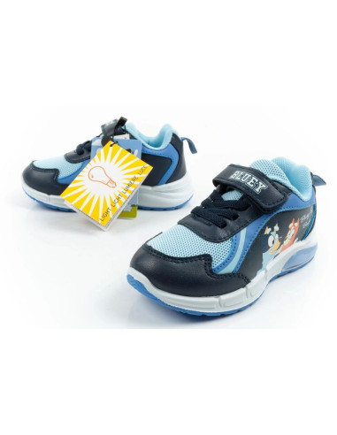 Leomil buty sportowe dziecięce sneakersy bluey lekkie na rzep led