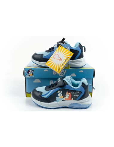 Leomil buty sportowe dziecięce sneakersy bluey lekkie na rzep led