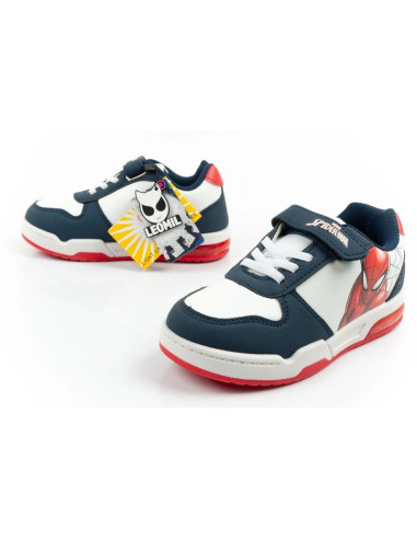 Leomil buty sportowe dziecięce sneakersy spiderman lekkie na rzep led białe