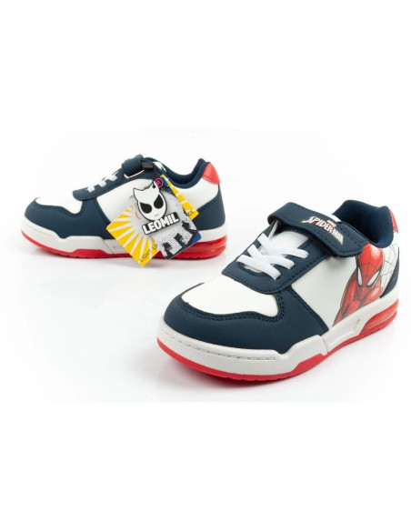 Leomil buty sportowe dziecięce sneakersy spiderman lekkie na rzep led białe