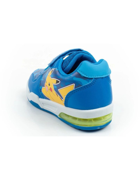 Leomil buty sportowe dziecięce sneakersy pokemon lekkie na rzep led niebieskie