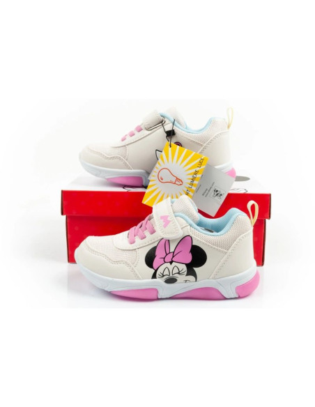 Leomil buty sportowe dziecięce sneakersy myszka minnie na rzep led