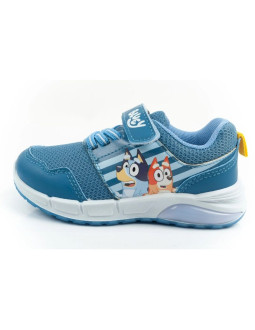 Leomil buty sportowe dziecięce sneakersy bluey lekkie na rzep led niebieskie 2