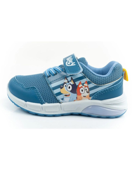 Leomil buty sportowe dziecięce sneakersy bluey lekkie na rzep led niebieskie