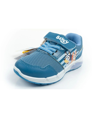 Leomil buty sportowe dziecięce sneakersy bluey lekkie na rzep led niebieskie