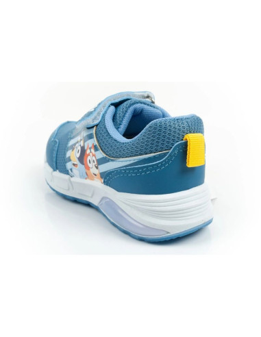 Leomil buty sportowe dziecięce sneakersy bluey lekkie na rzep led niebieskie