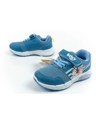 Leomil buty sportowe dziecięce sneakersy bluey lekkie na rzep led niebieskie