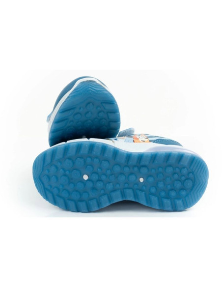 Leomil buty sportowe dziecięce sneakersy bluey lekkie na rzep led niebieskie