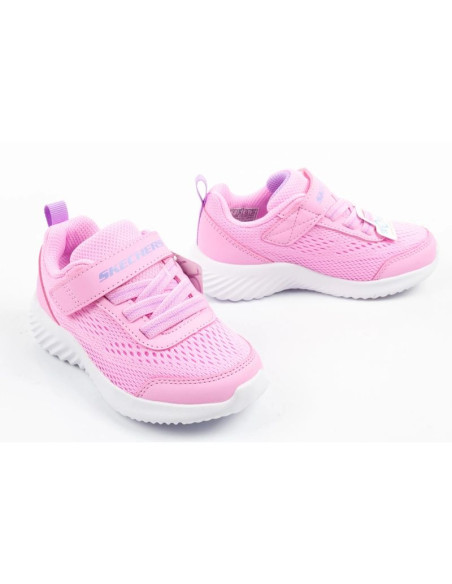 Skechers buty dziecięce sportowe bounder różowe niemowlęce na rzep