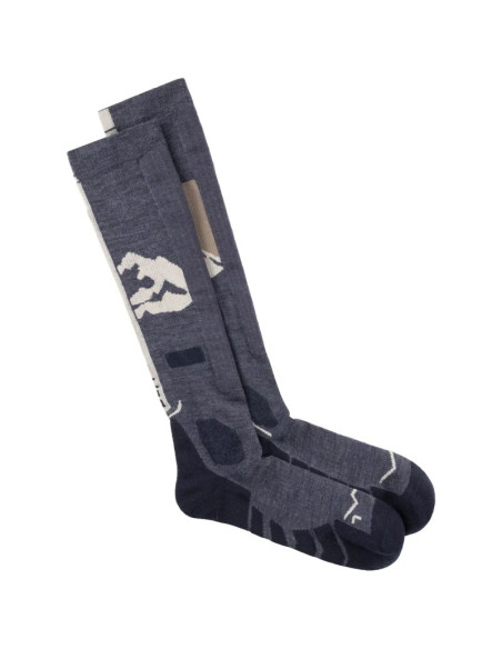 Buff merino heavyweight over the calf socks 138872779 granatowe 36-38
