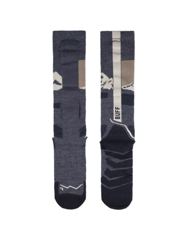 Buff merino heavyweight over the calf socks 138872779 granatowe 36-38