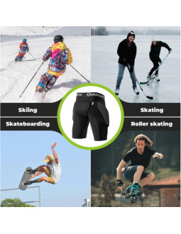 Qunature spodenki/ochraniacze sportowe czarne l 2
