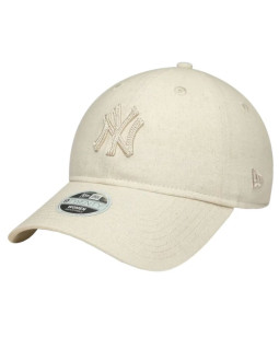 New era 9twenty midi linen new york yankees cap 60856309 beżowe osfm