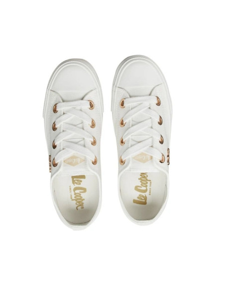 Lee cooper buty sportowe damskie trampki modne wygodne białe