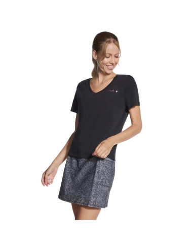 Skechers signature v-neck tee tp167-blk czarne l