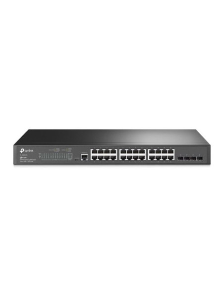 Tp-link jetstream tl-sg3428 przełącznik sieciowy zarządzany l2/l3 gigabit ethernet (10/100/1000) 1u czarny