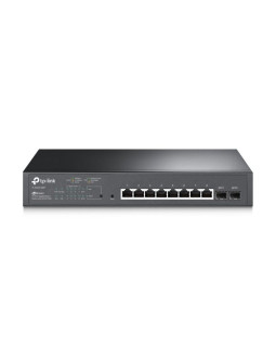 Tp-link jetstream tl-sg2210mp przełącznik sieciowy zarządzany l2/l2+ gigabit ethernet (10/100/1000) obsługa poe 1u czarny